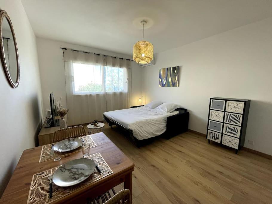 Charmant Studio Climatise Avec Parking, Au Coeur De Pietranera, Plage A 500M, Bastia A 2Km Ville-di-Pietrabugno المظهر الخارجي الصورة